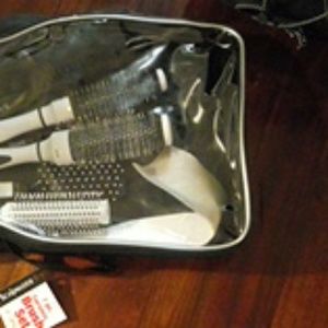 6 Ceramic Brush set in black carry bag